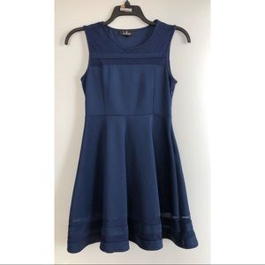 🆕*Lulu’s Navy Skater Dress*, M
